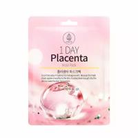 Маска для лица тканевая с экстрактом плаценты MED: B 1 Day Placenta Mask Pack 27 мл