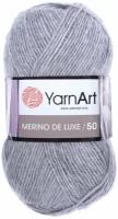 Пряжа Yarnart Merino De LUXE светло-серый (282), 50%шерсть/50%акрил, 280м, 100г, 1шт