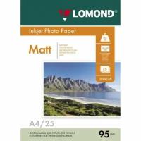 Фотобумага Lomond Односторонняя Матовая, 95г/м2, A4 (21X29,7см)/25л. для струйной печати (0102130)