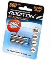 Аккумулятор Robiton LR03 AAA 600 mAh (уп 2шт)