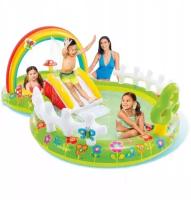 Детский бассейн Intex/игровой центр развлекательный/надувной бассейн и горка