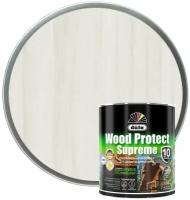 Пропитка декоративная для защиты древесины Dufa Wood Protect Supreme белая 0,75 л