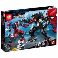 Конструктор Lepin Spider-Warrior 07114 Человек-паук против Венома