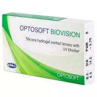 Контактные линзы Optosoft Biovision, 6 шт., R 8,6, D -6