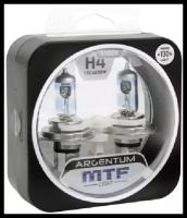 Галогеновые лампы MTF light ARGENTUM +130% 3300K H4 (2 лампы)