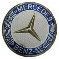 Колпачки заглушки на литые диски для Mercedes-Benz Мерседес цвет серебристый