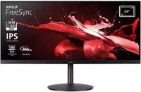 Монитор 34" ACER Nitro XV340CKPbmiipphzx, IPS, HDR Ready, 3440x1440,144Hz, 1ms, 178°/178°, 250nits, 1000:1,2xHDMI+2