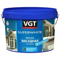 Краска VGT фасадная зимняя супербелая 15 кг