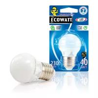 Лампа светодиодная Ecowatt 230В 4000К, E27, G45