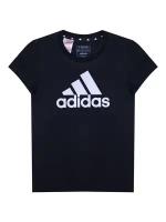 Футболка adidas, размер 13-14 лет, черный