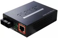 Медиаконвертер PLANET FTP-802S15 с PoE со 100Base-FX в 10 / 100Base-TX (SC, SM) - 15 км