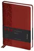 Ежедневник недатированный, A5, 160л, кожзам, Berlingo "Vivella Prestige", коричневый