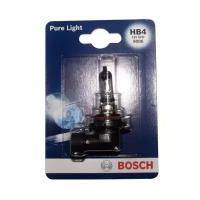 Лампа галогеновая головного света HB4 P22d Pure light 12V 51W Блистер 1шт, BOSCH 1987301063