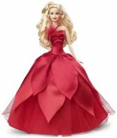 Кукла Барби Холидей HBY03 - Праздник 2022 блондинка (Barbie Holiday Doll 2022 with Wavy Blonde Hair)