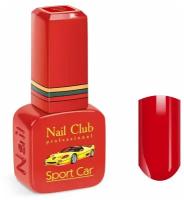 Nail Club professional Эмалевый красный гель-лак для ногтей, цвет красный с ягодным оттенком 1952 Ferrari Mexico, 13 мл