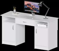 СитиМебель письменный стол Хит-10, ШхГхВ: 140х50х75 см, цвет: вишня оксфорд