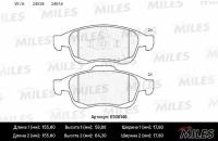 MILES E500146 Колодки тормозные передние (Смесь CERAMIC серия PRO) RENAULT DUSTER 10-/FLUENCE 10-/MEGANE III 08- (TRW GDB1789) E500146