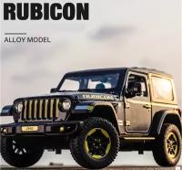 Коллекционная масштабная модель Wrangler Rubicon 1:24 (металл,свет,звук)