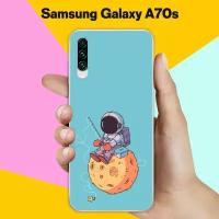 Силиконовый чехол на Samsung Galaxy A70s Рыбалка / для Самсунг Галакси А70с