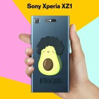 Силиконовый чехол на Sony Xperia XZ1 Afrocado / для Сони Иксперия ИксЗ 1