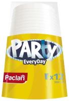 Paclan Стакан пластиковый из РР, белый, 200мл, 12шт/уп, Party Every Day