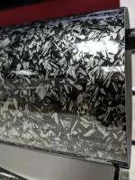 SunGrass / Автомобильная пленка глянцевый черно-серебристый кованый карбон 1,52х50 см