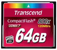 Transcend CompactFlash 800 64GB Карта памяти TS64GCF800