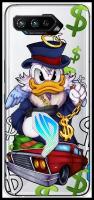 Силиконовый чехол на Asus ROG Phone 5S / Асус Рог Фон 5S "Scrooge McDuck with a Gold Chain", прозрачный