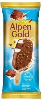 Мороженое эскимо Alpen Gold с молочным шоколадом и хрустящими кусочками