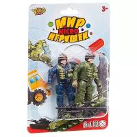 Набор игр.военный с 2солдатиком,серия Мир micro Игрушек, CRD 13,5x20x3,5 см, арт.M7606