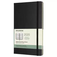 Еженедельник Moleskine Classic WKLY Vertical Large датированный на 2020 год, бумвинил, 72 листов