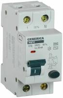 Выключатель автоматический дифференциального тока 2п C 16А 30мА тип AC 4.5кА АВДТ 32 C16 GENERICA MAD25-5-016-C-30