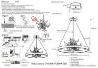 Подвесная люстра Crystal Lux GARDEN SPLED+4 D800 GOLD