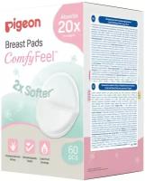 PIGEON Comfy Feel Breast Pads Вкладыши для бюстгралтера с алоэ, 60 шт, мод. 79253