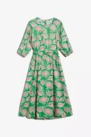 платье для женщин, Cinque, модель: 1843-2227, цвет: зеленый/бежевый, размер: 40 EU