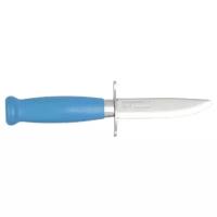 Нож туристический Morakniv Scout 39 Safe Blue, нержавеющая сталь, деревянная рукоять, цвет синий