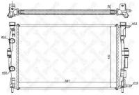 Радиатор системы охлаждения Renault Megane II/Scenic 1.6-2.0/1.9dCi 02], 1025183SX STELLOX 10-25183-SX