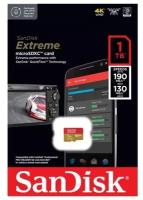 Карта памяти Sandisk microSDXC 1Tb Extreme UHS-I U3 V30 A2 (190/130 MB/s)