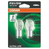 Лампы вспомогательного освещения ULTRA LIFE P21/5W 2 шт