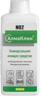 Алмадез АлмаКлин N2, 1л. Нейтральное универсальное моющее средство (лимон) тв.флакон, крышка