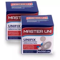 MASTER UNI UNFIX Лейкопластырь 4 х 500 см на тканевой основе 1+1