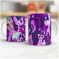 Кружка для чая и кофе с принтом My Little Pony Маленькие пони