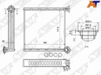 Радиатор Отопителя Салона Audi A3 12-/Skoda Octavia 13-/ Volkswagen Golf 12-/Passat B8 14-(Valeo) Sat арт. STSD273950