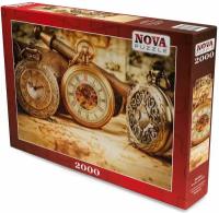 Пазл Nova 2000 деталей: Антикварные часы