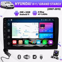 Автомагнитола процессорная для HYUNDAI H-1, Grand Starex (2007-2015) на Android (9", 2/32 Гб, 8 ядер, CarPlay) +микрофон