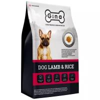 Сухой корм GINA DOG LAMB & RICE для взрослых собак с чувствительным пищеварением с ягненком и рисом, 7,5 кг