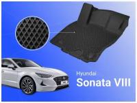 Коврики для Hyundai Sonata VIII (2019-) Premium ("EVA 3D") в cалон