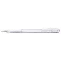 Pentel ручка гелевая Hybrid gel Grip 0.8 мм K118, PK118-LW, белый цвет чернил, 1 шт