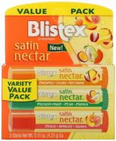 Blistex, Satin Nectar Lip Moisturizer, Variety Pack, 3 Pack, 0.15 oz (4.25 g) Each