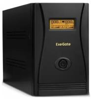 Источник бесперебойного питания Exegate SpecialPro Smart LLB-1200. LCD. AVR. EURO. RJ. USB 1200VA/750W, LCD, AVR, 4*Schuko, RJ45/11, USB, металлический корпу